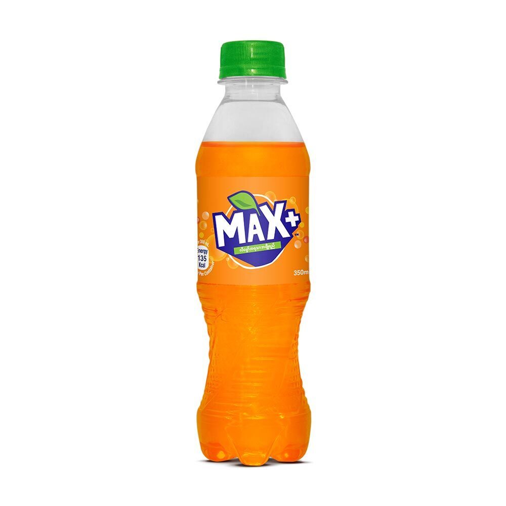 Max Plus Orange Carbonated Soft Drink 350ML