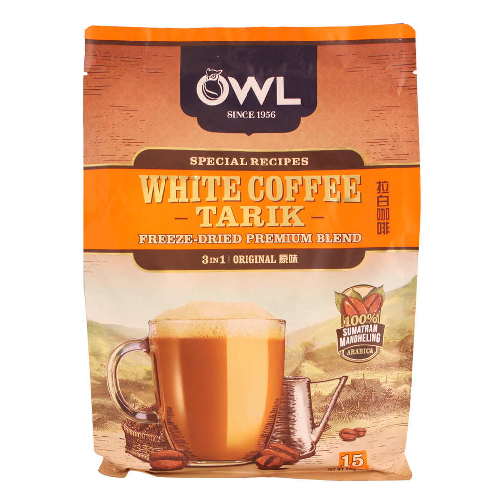 Owl 3 in 1 Original Instant White Coffee Tarik 540G 15Sachets (Orange)