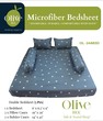 Olive Microfiber Double Bedsheet 5PCS Set OL-BKK-24883D