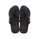 Rider Feel Urban Thong Ad Flip (No-9) Black, Dark Grey & White 212318AU45809