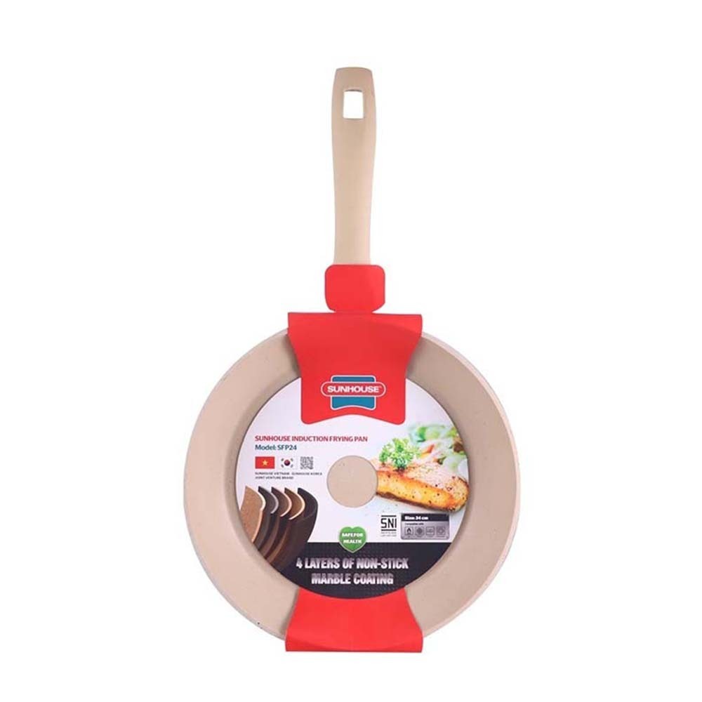 Sunhouse Marble Induction Fry Pan 24CM SFP24