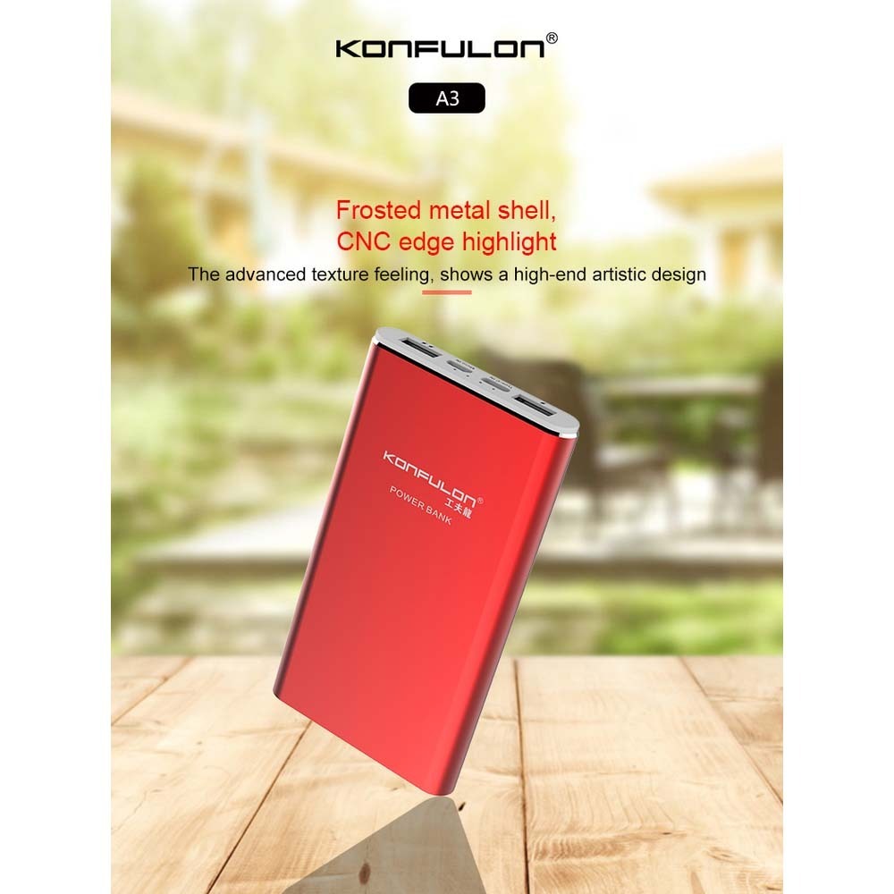 Konfulon A-3 (10000mAh Power Bank) Red