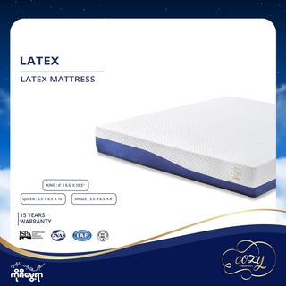 Latex Mattress King (6'x6.5"x9") White