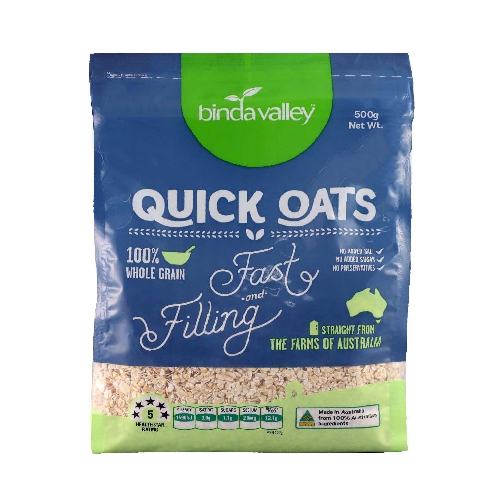 Binda Valley Quick Oats 500G