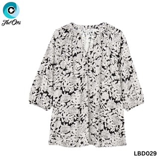 The Ori Women Long Sleeve Top LBD029 Red Floral (Small-46)