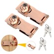 Jaramy 4 IN Keyed Hasp Safety Lock For Doors - 2PCS Set