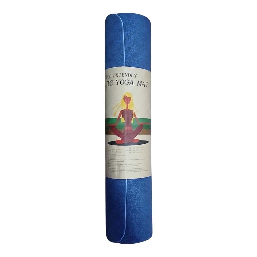 Beauty House TPE  Two-Tone Yoga Mat Blue