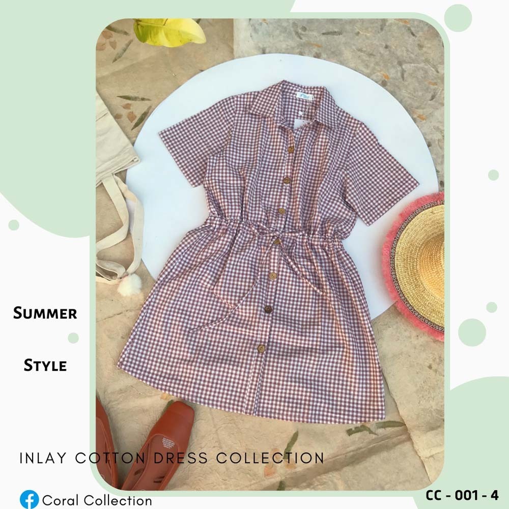 Coral Collection Playful Tone Dress CC-001-4 M