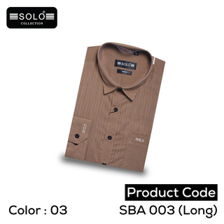 Solo Collection SBA 003 (Long) Slim Fit Shirt Large 06