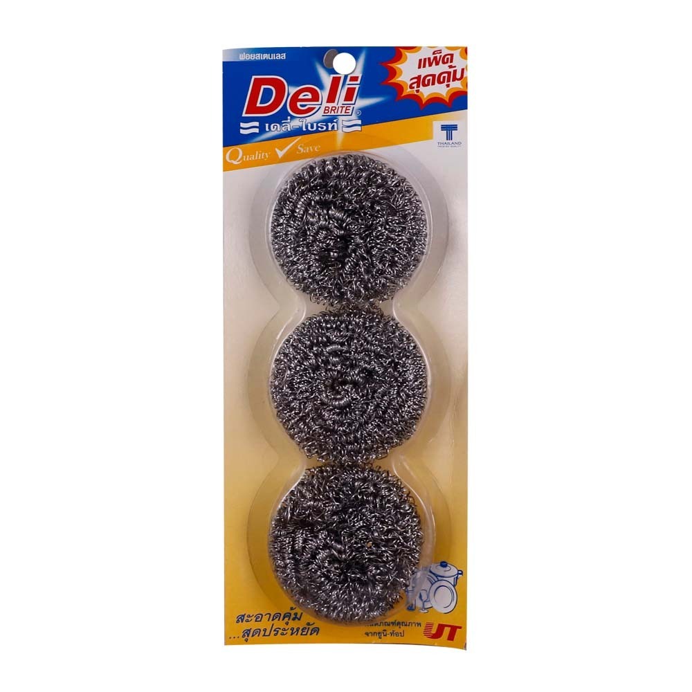 Deli Brite Steel Scourer NO.3-3204-3