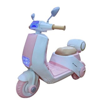 Baby Cele Rechargeable Kids Scoopyi Motorcycle DMX-6688 Beige (11885)