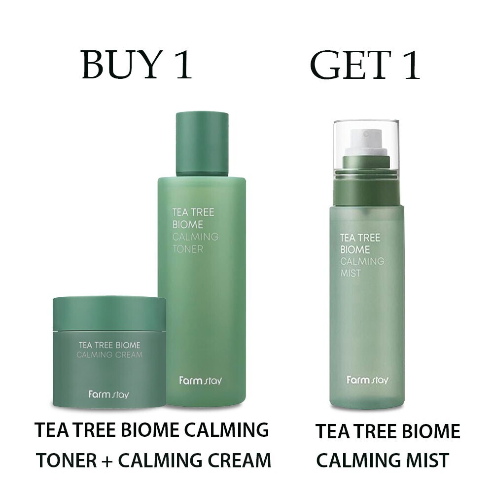 Tea Tree Biome Calming  Toner 200Ml+ Calming Cream 80Ml