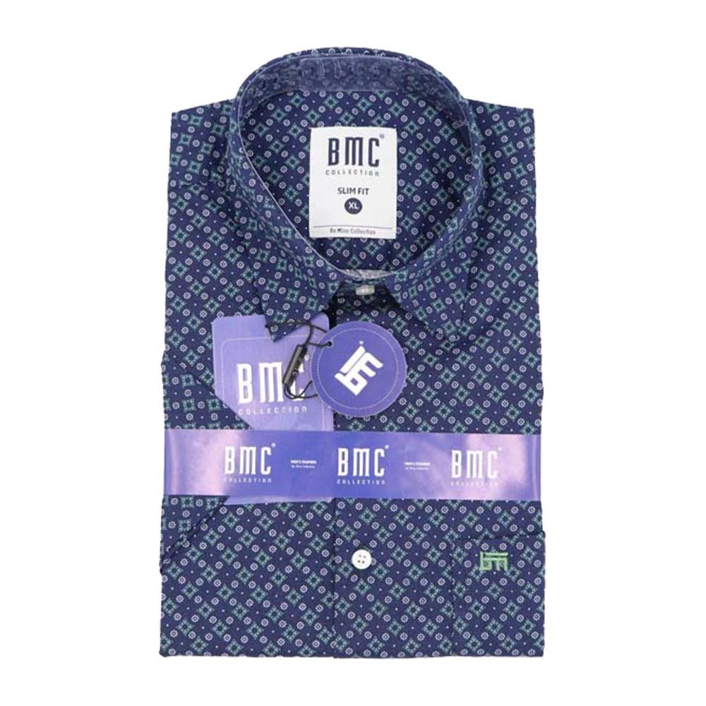 BMC Slimfit Shirts Short Sleeve 2310061 Gray XL