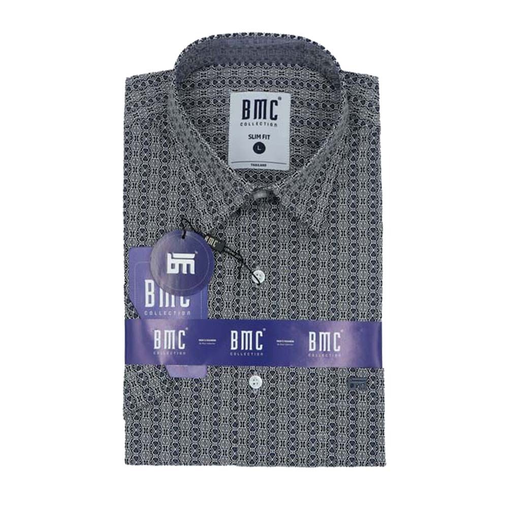 BMC Slimfit Shirts Short Sleeve 2310052 (Design-1) Large