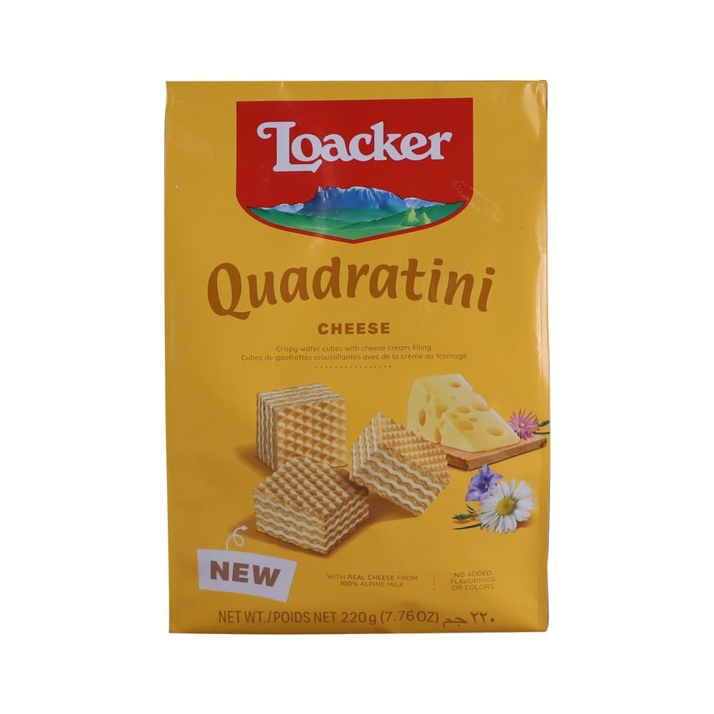 Loacker Quadratini Wafer Cheese 220G