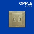 OPPLE OP-C026402-J-GOLD (Computer twin Socket) Switch and Socket (OP-21-118)