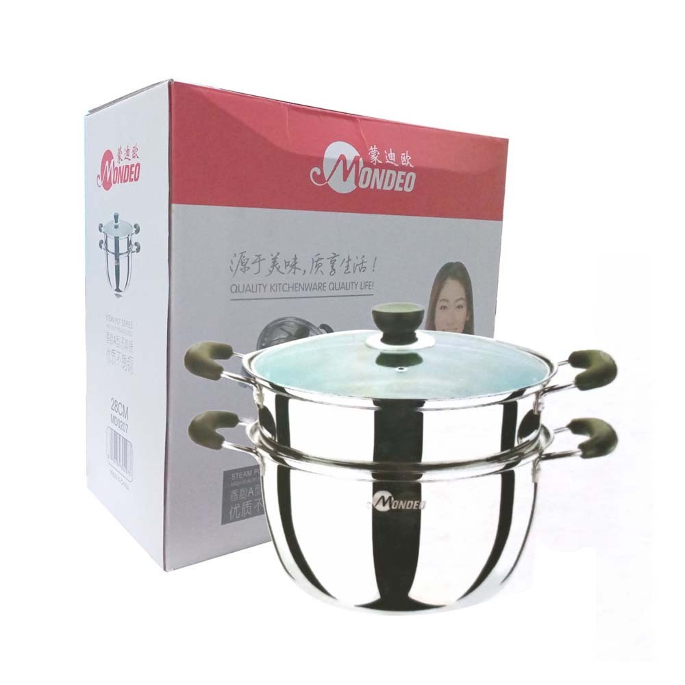 Mondeo Quality Stainless Steel Steamer Pot 28cm MD-0207