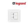 Legrand LG-1G INDIC AND BELL PUSH 6A WH (617613) Switch and Socket (LG-16-617613)