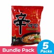 Nong Shim Instant Noodle Ramyun Hot&Spicy 5PCSx120G