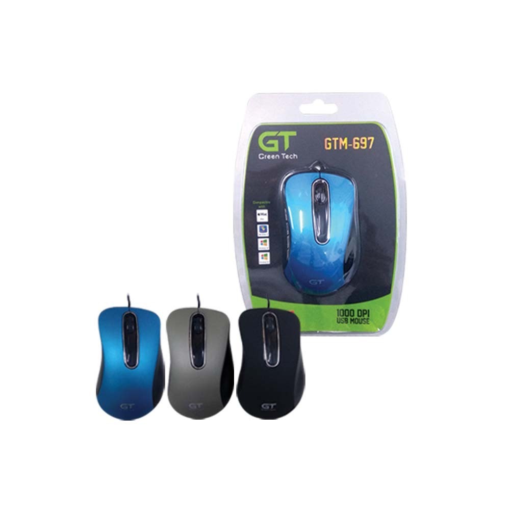 Green Tech Mouse GTM -697  Black