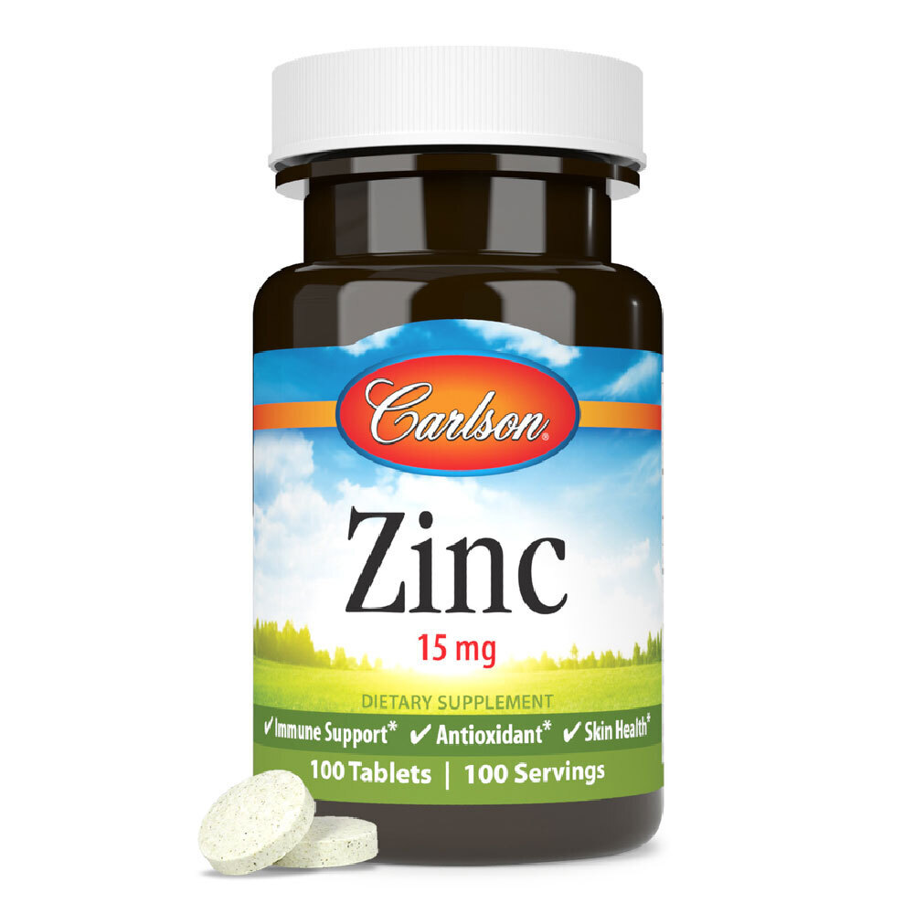 Carlson Lab Zinc 15 MG, 100 Tablets CL00010