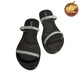 Sin Pauk Women Leather Slipper Kyut Pate (No-38,BGW-018)