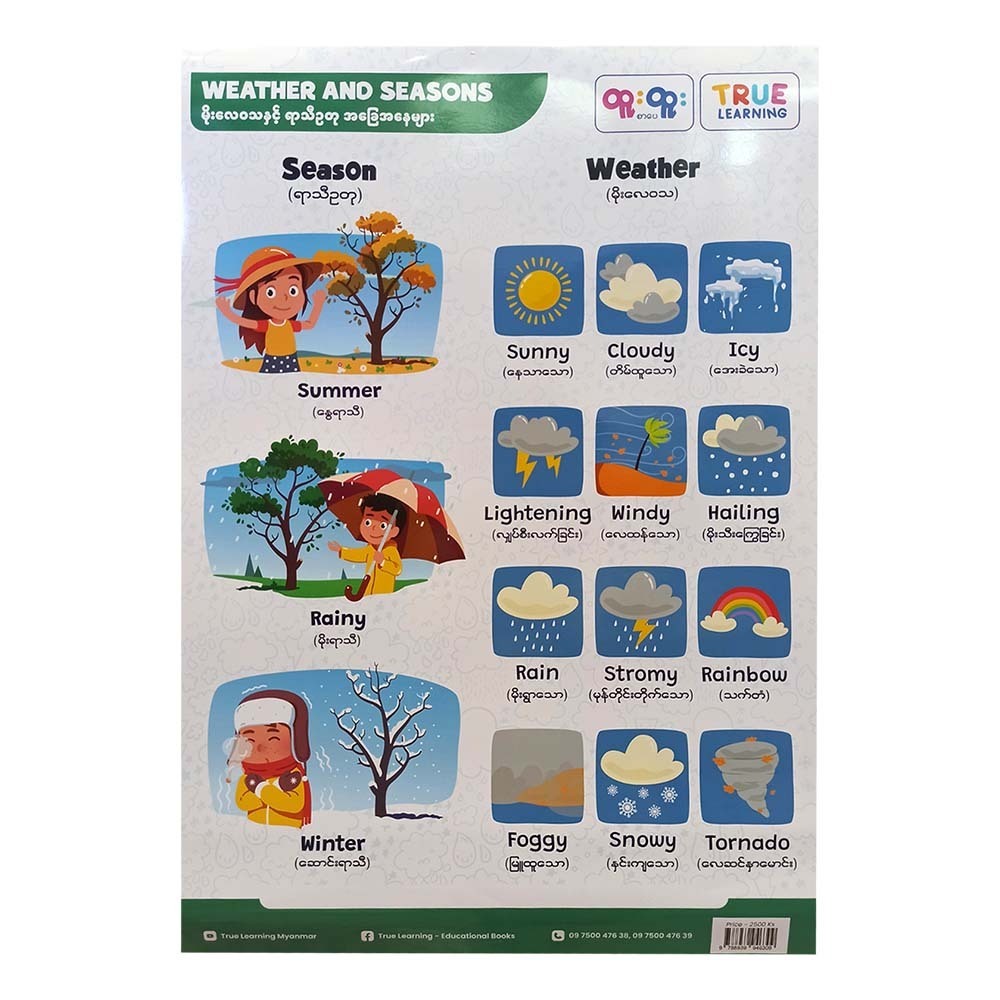 WEATHER AND SEASONS POSTER