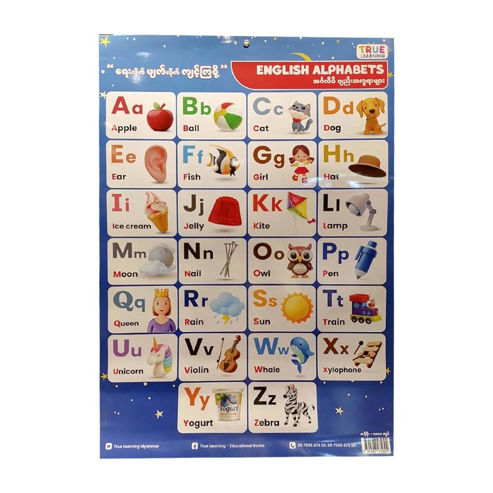 English Alphabets Poster