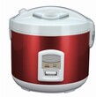Wonder Home Stainless Steel 1.8LTR Deluxe Rice Cooker (White Red)