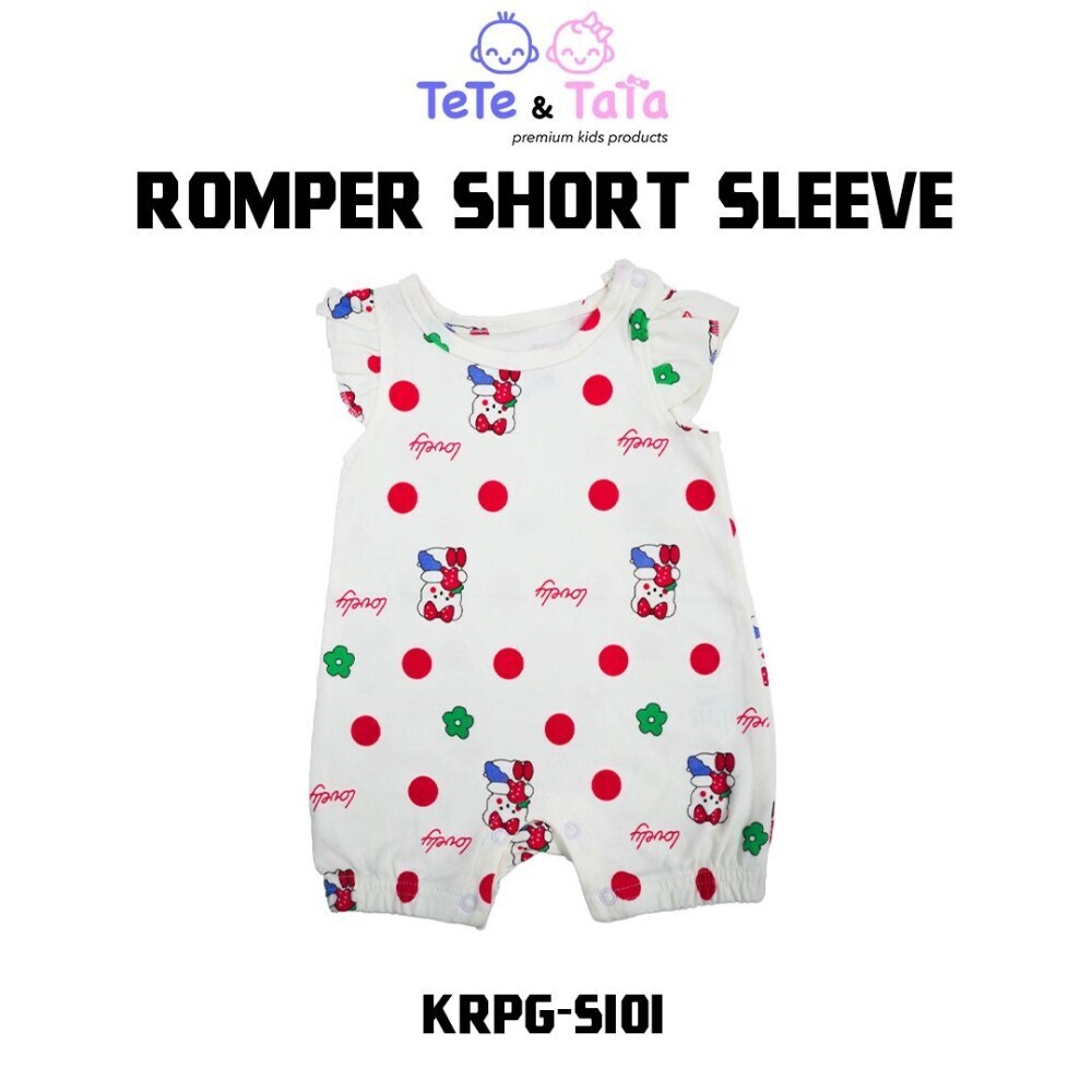 Tee RayKid Romper Short Sleeve KRPG-S101 (3-6Month) White