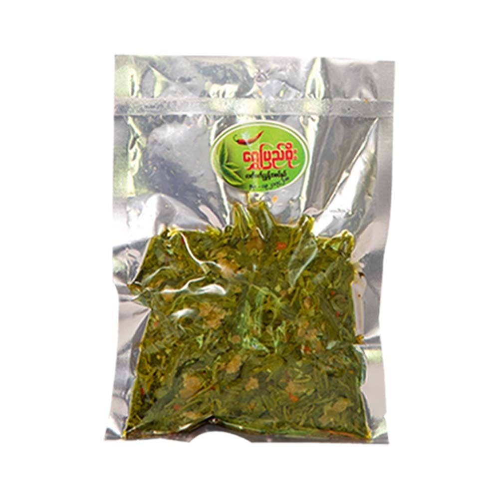 ရွှေပြည်စိုး လက်ဖက်ညွှန့်နှပ်(စပ်) (၄၀၀ ဂရမ်)