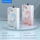 Konfulon A37Q (20000mAh Fast Charging 22.5W Built-in Cable Power Bank) + Lightning Cable Blue