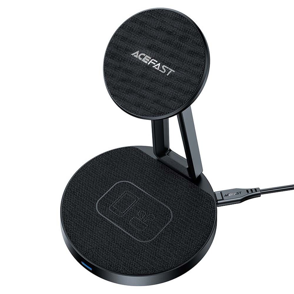 Acefast E8 Desktop 2-In-1 Wireless Charging Holder Black