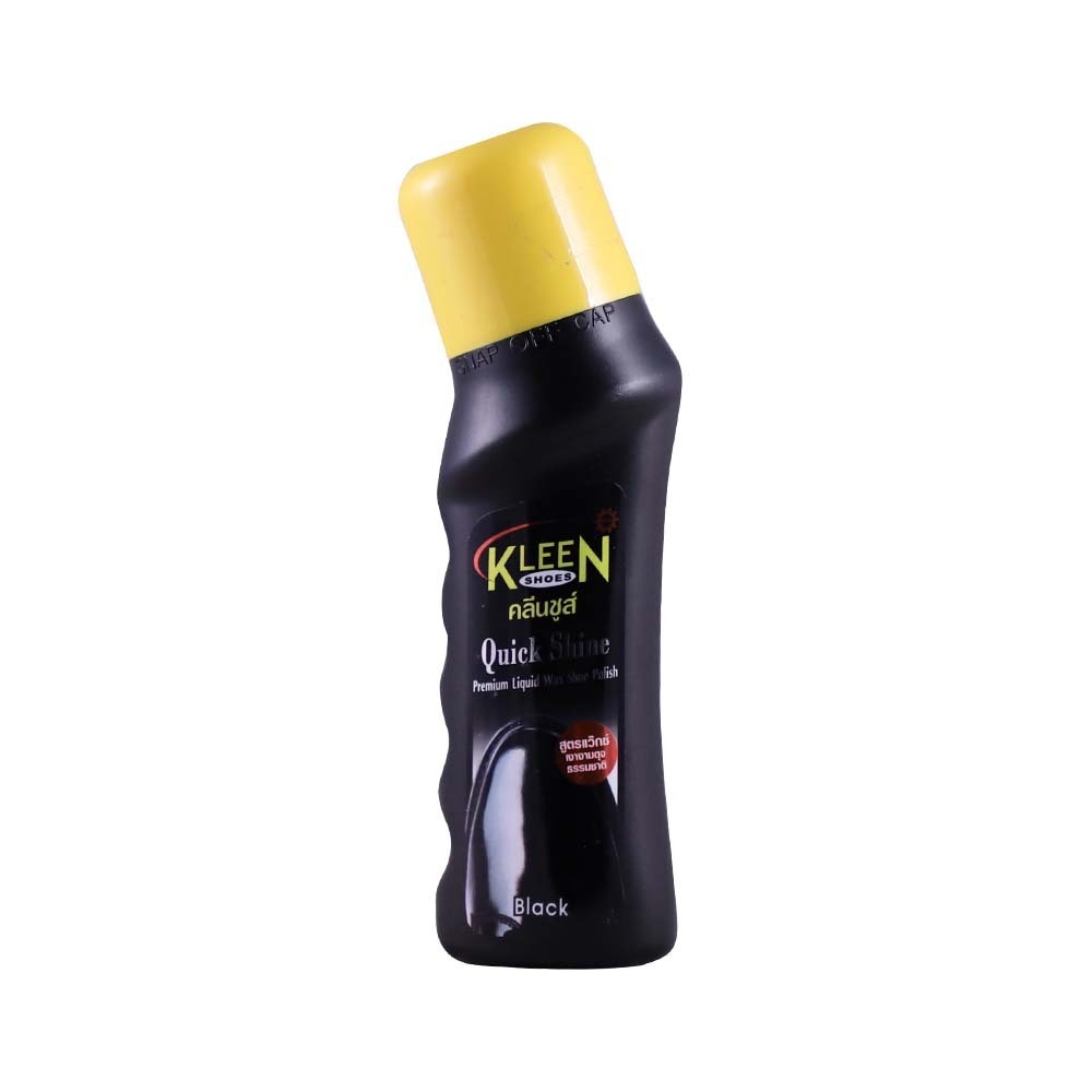 Kleen Liquid Black Shoe Polish Quick Shine 75ML