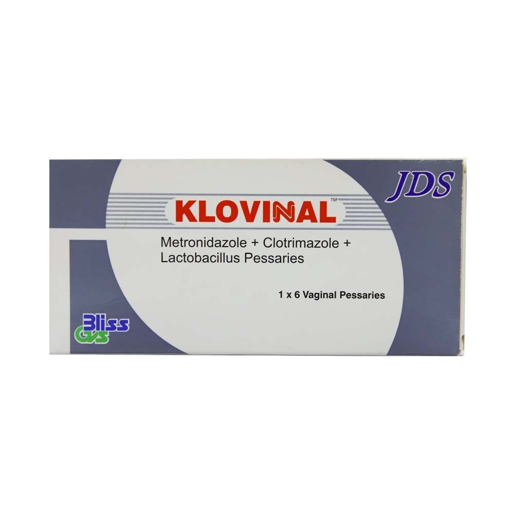 Klovinal Metro&Clotrim&Lactobacillus Vaginal 6PCS