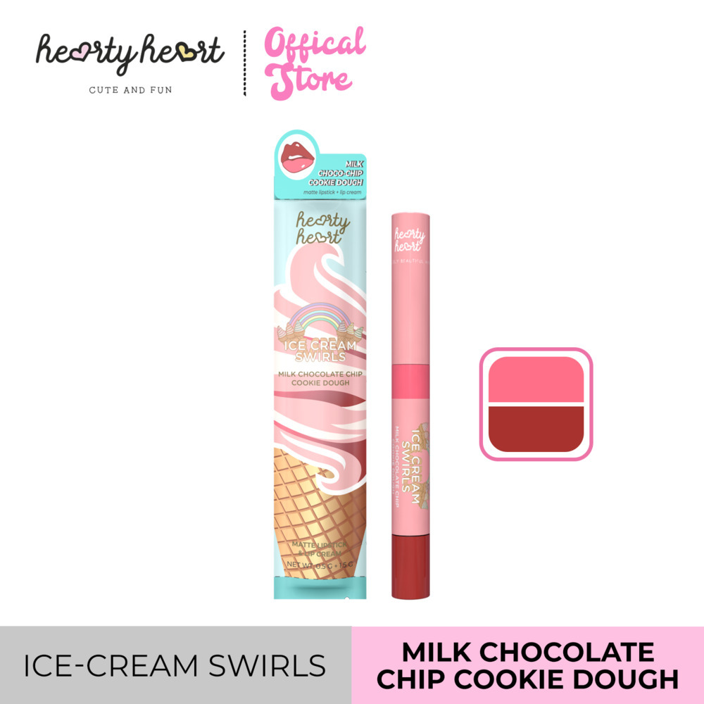 Hearty Heart Ice Cream Matte Lipstick & Lip Cream (Choco Chip)
