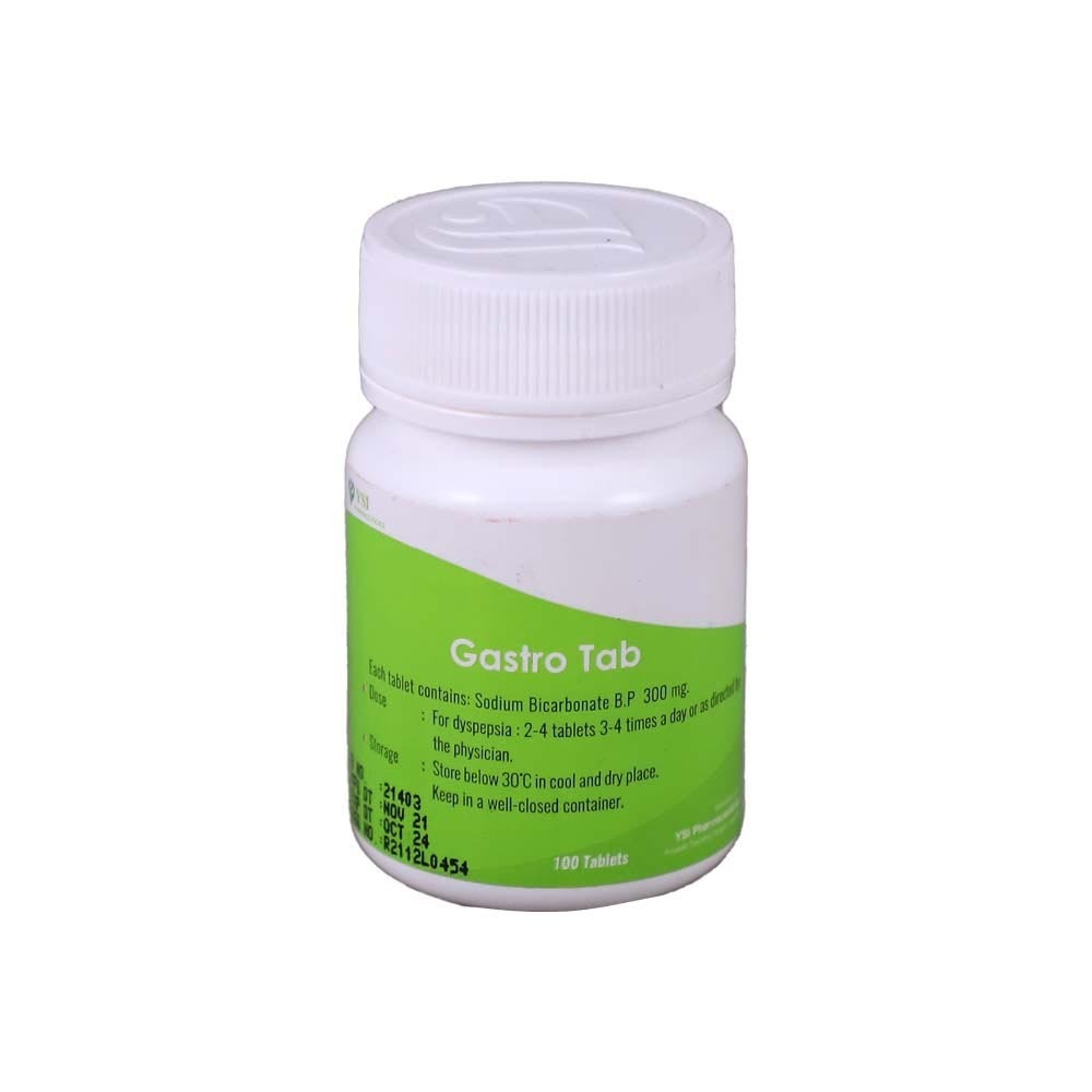 Ysi Gastro Tab Sodium Bicarbonate 300MG 100PCS