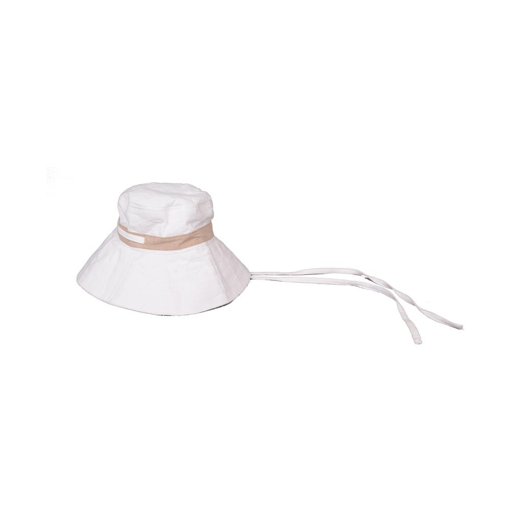 Cotton Bagan Jumbo Bucket Hat 23" Head Circumference (Medium) White