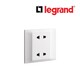 Legrand LG-1G 2X2P EURO-US SOCKET WH (617662) Switch and Socket (LG-16-617662)