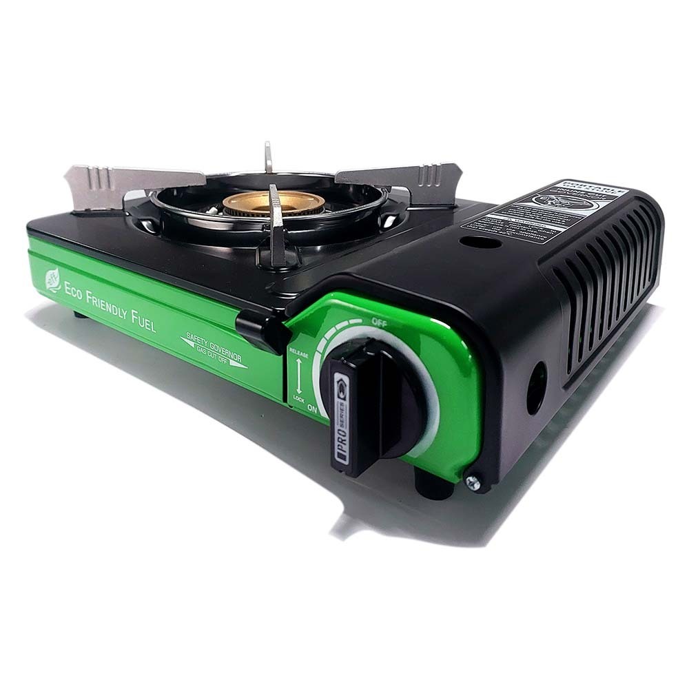 EFF Portable Gas Stove Black & Green 2111PF