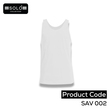 Solo Collection Men Plain Vest SAV 002 White Large