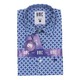 BMC Slimfit Shirts Short Sleeve 2310061 Blue Large