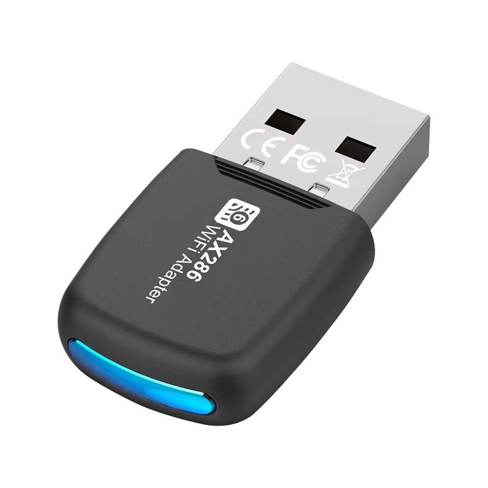 WIFI 6 286.8Mbps USB Dongle 2.4GHz Mini USB WiFi Card Adapter COM0001037N