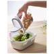 Ikea 365+ Dry Food Jar With Lid, Transparent/White, 1.3 LTR