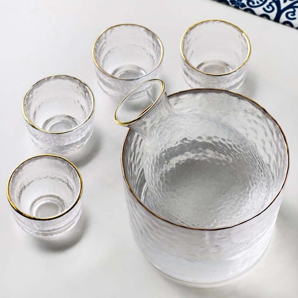 Fine Village Japanese Sake Glass Set (White)