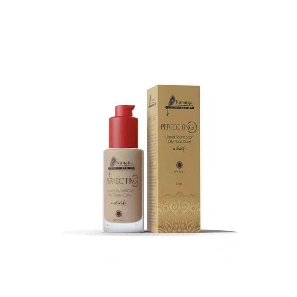 Kanaiya Perfecting Liquid Foundation Makeup SPF 35++ 30ML(Oily Face Care) Natural 02