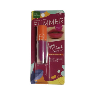 Baby Bright Summer Lip & Cheek Matte Tint 2.4G (06 Sunset)