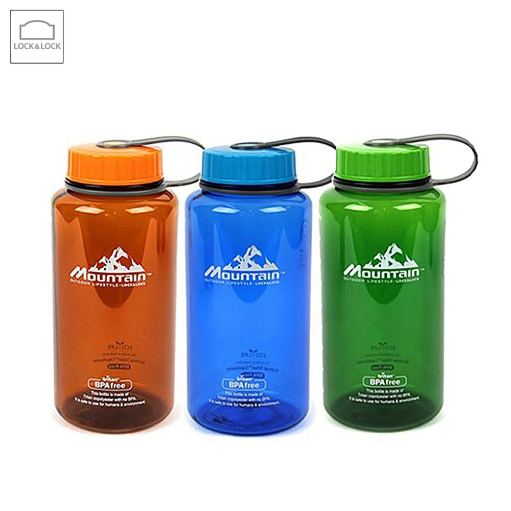 ABF610 Lock & Lock Bisfree Water Bottle Mountain 1.0LTR (Blue/Green/Brown)