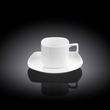 Wilmax 3OZ (90ML) Coffee Cup & Saucer In Color Box WL-993041