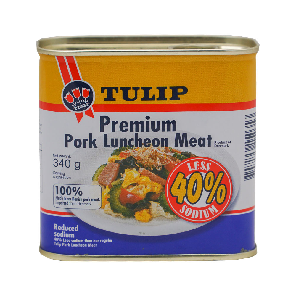 Tulip Pork Luncheon Meat Less Sodium 40% 340G